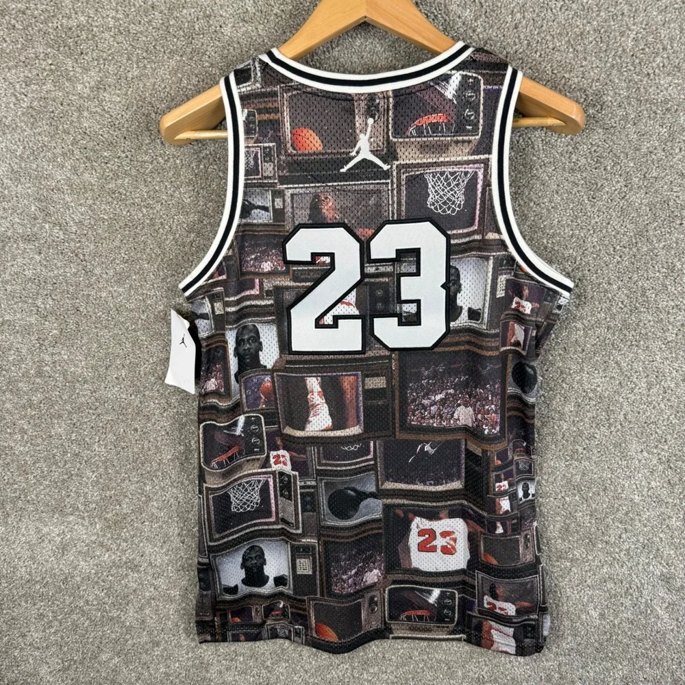 Jordan 23 Graphic Jersey Youth XL Smoke Gray Basketball Michael Jordan Retro NEW